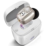 Britzgo aspecto del bluetooth, con estuche de carga, carga magnética, plata metálica de primera calidad, portátil y recargable
