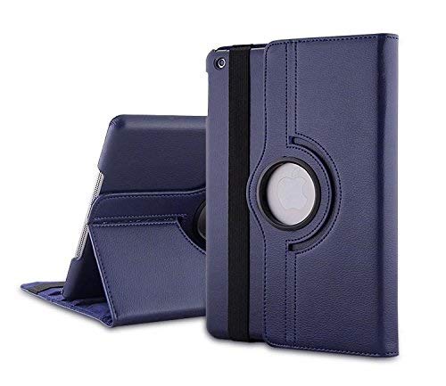 TGK 360 Degree Rotating Leather Smart Case Cover Stand for Apple iPad Mini 2 and 3 (7.9 inch) A1489, A1601, A1490, A1491, A1599, A1600 (Dark Blue)