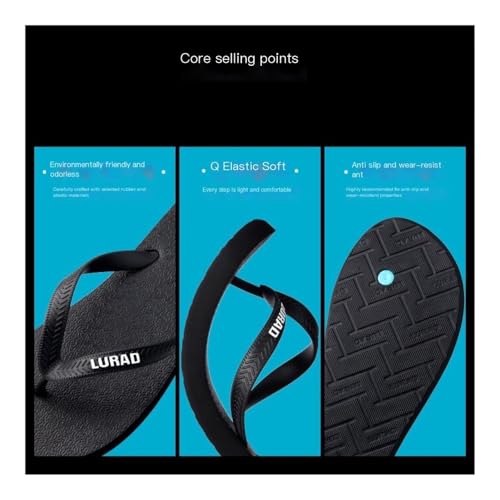 Sandals, Men's Black Flip Flops Summer Sandals - Lightweight Beach Slippers for Outdoor Flip Flops For Women4