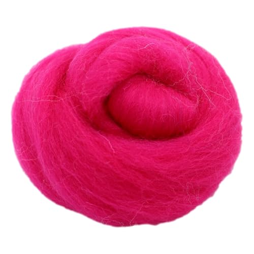 mjolda Filzwolle 20gr. Pink Merinowolle/Märchenwolle zum Trockenfilzen und Nassfilzen