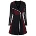 Produktbild TOPKEAL Jacke Mantel Damen Herbst Winter Sweatshirt Steppjacke Kapuzenjacke Woolen Leder Patchwork Langen Hoodie warm Pullover Outwear Coats Tops Mode 2020