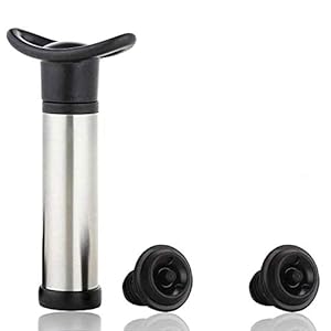 The Original Wine Saver met 2 vacuümflessluitingen – zwart