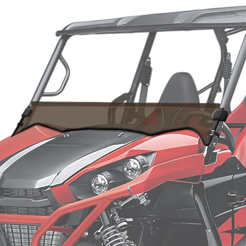 XATVXUTV Front Tinted Half Windshield Fit for Kawasaki Teryx Teryx4, Hard-Coated Poly Half Windscreen for Teryx 800 / Teryx4 800 2016-2025 Accessories, UV Proof Scratch Shock Resistant Dustproof by XATVXUTV - Used condition - US$40.20