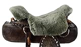  Moro-Design Lammfell Sattelbezug für Westernsattel Lammfellbezug Sattelauflage mit Horn Saddle Pad Seat Saver