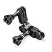 Produktbild UTEBIT Gelenk Halterung Kugelkopf Verlängerung Schwenkarm 360 Grad Drehbar Kugelgelenk Halter Verlängerung Ball Verbindung Schnalle Extension Arm Mount Halterung Kompatibel für GoPro Hero 6, 5, 4