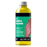 LIIZOUSUDA Linseed Oil for Painting, Refined Linseed Oil for Thinning Oils, Artists, Painting Thinner, Professionals - 3.5oz