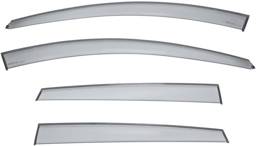 WellVisors Window Visors Wind Deflectors Compatible with Chevrolet Chevy 2012-2015 Captiva Sport Premium Series Rain Guards 3-847CH009