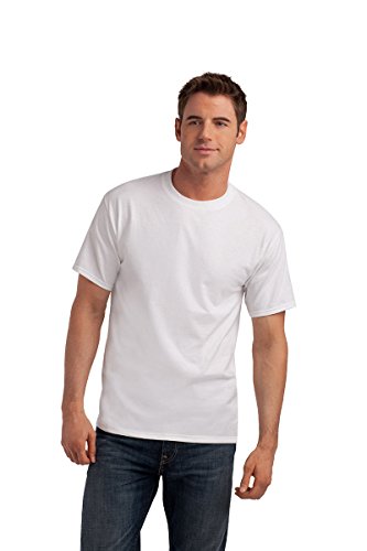 Image of Hanes Classic Beefy Men's T-Shirt White Medium