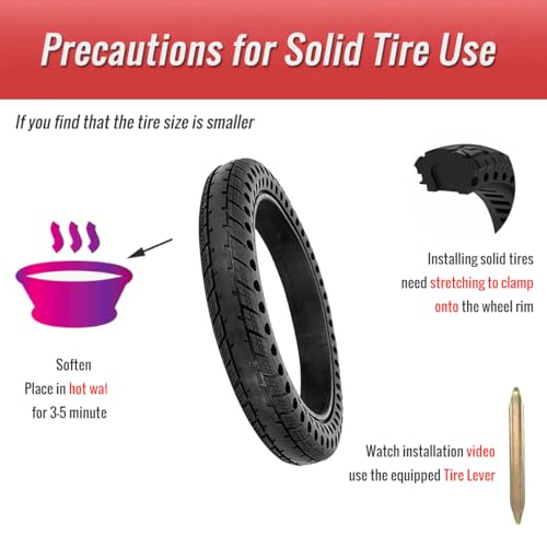 CATAZER 12 Inch Bike Honeycomb Solid Tire for Electric Bike Scooter 12x1.5 by catazer - Used condition - Image 2