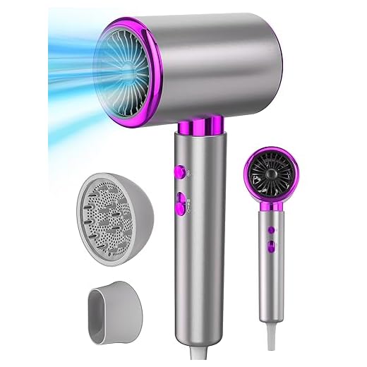 DMTIVMG Asciugacapelli Lonico Phone 2400W Asciugacapelli Professionali AC Motore Professionale 2 Velocità/3 Temperature con Diffusore e Concentratori per Molte Acconciature