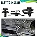 35Pcs Engine Under Cover Splash Shield Guard Body Bolts Screws, Bumper Clips Extruded U-Nuts Kit, Bumper Fender Liner Push Retainer Fastener Rivet Clips Replacement for Nissan G35 G37 EX35 FX35 FX45