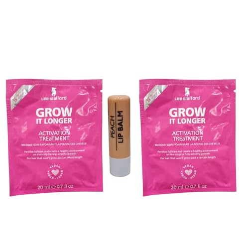 Image of Coco Loco Hair Growth Stimulating Activation Treatment Travel Size 20ml Twin Pack With Free Peach Lip Balm