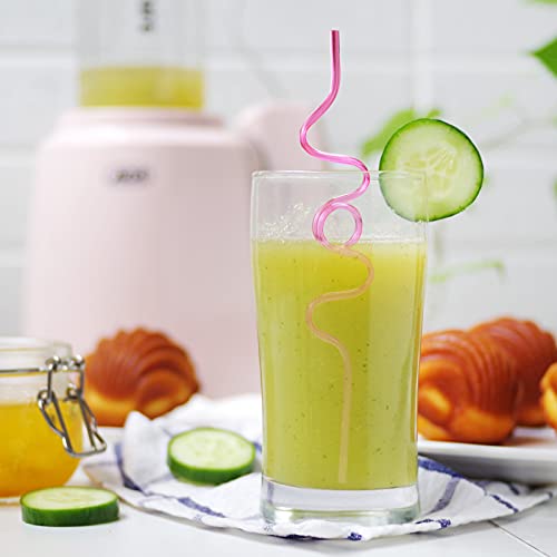 Vokoy 20Pcs Crazy Loop Straws, Colorful Reusable Drinking Straws Funny Straws For Kids, Birthday Party, Parties, Carnivals #TOP5