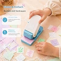 VSREI Briefmarke Punch Super Paper Punch Motivstanzer Extra Stark für Papier bis 500 G/M², Maße des Ausgestanzten Briefmarke: 2.5 X 2.1 CM – Ansicht 5