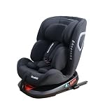 Baroni Kids Seggiolino Auto i-Size 40-150 cm ISOFIX Girevole 360° Reclinabile, Dalla Nascita fino a 12 Anni (Standard + Isofix)