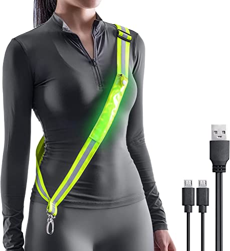 Beeptrum Luz de correr para correr con cinturón reflector Cover