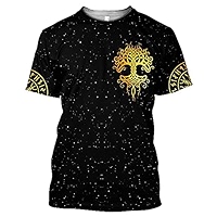 Dunstan River achteraf gekleurd T-shirt met korte mouwen voor heren in rood