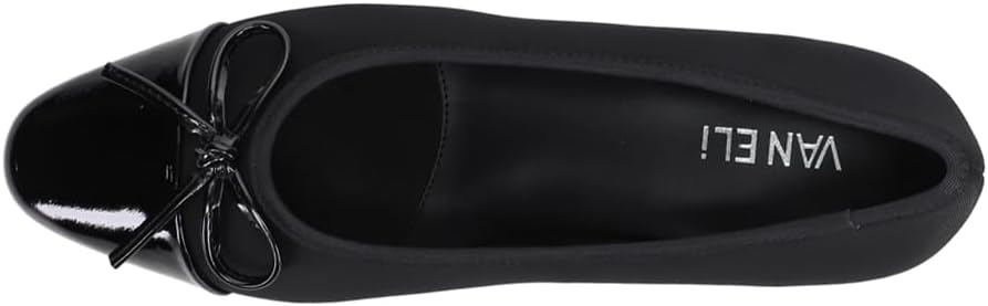 VANELi Womens Alesya Round Toe Block Pumps Dress Casual Low Heel 1-2" - Black