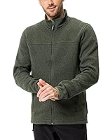 VAUDE Fleecejacke Rienza Jacket III – Khaki – Gr. S | Strickfleecejacke für Herren aus Polyester – mit 2 Taschen – warm, atmungsaktiv, schnelltrocknend – ideal zum Wandern – Ansicht 3