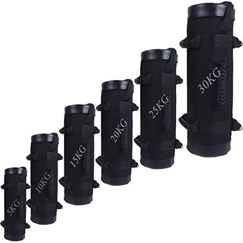 YZBBSH Sandbags 5kg 10kg 15kg 20kg 25kg 30kg Filled Sand Bags Power Bags with Handles Weight Bags For Training Gym Fitness Core Bag (Sand Not Included),black,20kg Cover