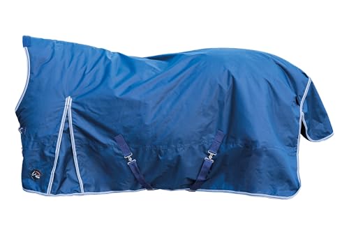 Couverture de box HKM Windsor bleu 115cm aux finitions soignées - 2