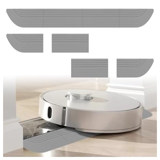 Door Threshold Ramp Robot Vacuum Cleaner, EUBSWA Universal Ramp Door Thresholds 68 x 5 cm in Wheelchair and Bathroom for Robot Vacuum Cleaner, Grey