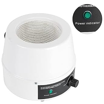Electric Magnetic Stirring Heating Mantle, 380C Lab Thermostatic Heater Temperature Control, Thermocouple Magnetic Stirring Mixer, Lab Heating Mantle for (500mL US Plug 110V)