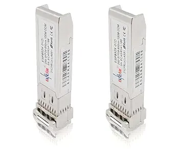 Elfcam 2-Pack 25G SFP28 SR Transceiver Module (850nm, 100m, DOM, LC/UPC)