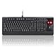 Perixx Periboard-522 Kabelgebundene Tastatur mit Trackball