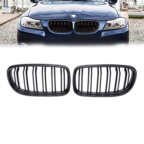 Parrilla de riñón para BMW E90 LCI Serie 3 Sedán 2009-2012 con doble línea