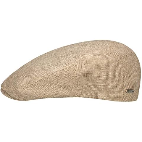 Stetson Just Linen - Gorra plana de lino marrón Cover