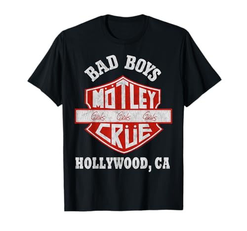 Mötley Crüe Bad Boys Shield T-Shirt