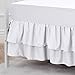 American Baby Company Double Layer Ruffled Crib Skirt, White, for Boys and Girls, 1 Count (Pack of 1)