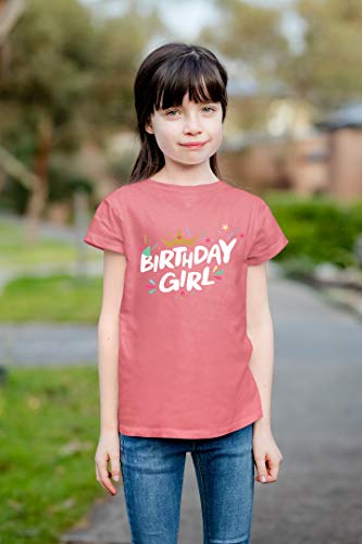 Image of Birthday Girl Shirt Crown 1st First 2nd Two 3rd 4th 5th Toddler Birthday Outfit