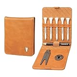 COMPONENTES - El juego está muy bien rematado con una horquilla de reparación de divot de metal cepillado y un marcador de bolas. Estas herramientas están unidas magnéticamente para facilitar su uso. La billetera se presenta en una caja de regalo TORRO.