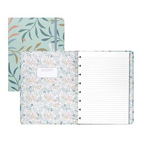 Filofax Botanical Collection, Refillable Notebook, A5 Size, 112 Ruled, Repositionable Pages, 56 Sheets, Mint (B179519U) by Filofax - Image 2