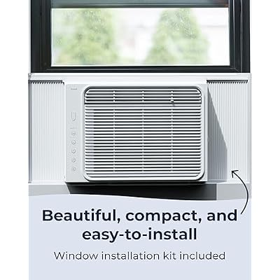 Windmill 6,000 BTU Window Air Conditioner - Cools up to 250 Sq. Ft. - Easy Install, Voice-Enabled, Remote Control & App Control, Energy-Efficient AC Unit for Small Spaces