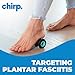 Chirp Wheel XR Foot Massage Roller - Targeted Massage for Plantar Fasciitis and Foot Fatigue, Arch Pain Relief, and Muscle Recovery | High Density Foam Exercise Equipment, 500lbs Capacity, 2