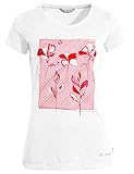 VAUDE Damen T-Shirt Women's Skomer Print T-Shirt, White/red, 44, 41801