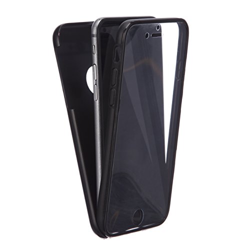 NWNK13 For iPhone iPhone 8 Plus/iPhone 7 Plus Case Crystal Clear Slim Fit Front & Back 360° Case Built-in Screen Protector Transparent Full Body Silicone Gel Mobile Phone Cover for iPhone 8+ - Image 2