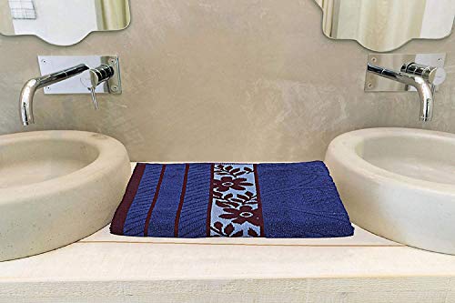 Image of Heart Home 100% Cotton 2 Pieces Bath Towel 27 inch x54� (Blue) - CTHH1212