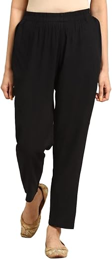 rangita Women Rayon Solid Ankle Length Straight Pant