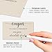 321Done Blank Coupon Cards Tan, 3.5x2 (50 Pack) Made in USA, Little DIY Gift Certificate, Vouchers for Present, Holiday, Valentines Simple Redeemable For Design, Thick Paper, Space to Personalize