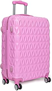 RMW Large Lightweight ABS Hard Shell Travel Hold Check in Luggage Spinner Suitcase with 4 Wheels (Pink)