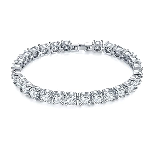 Bijoux de mariage chic avec ce bracelet tennis 6mm rouge et noir
