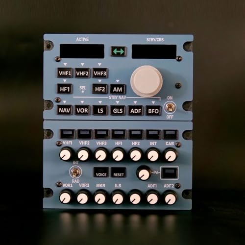 Image of Toyvanta A111 A32X /A33X /A35X RMP-ACP Panel - 1:1 Scale Radio & Audio Management Control for MSFS 2020 /2024 & X-Plane 12 - Backlit Metal Housing, Compatible with FBW, iniBuilds & Toliss