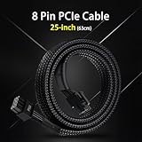 YEZriler 8 Pin PCIe Cable for EVGA Power Supply, PCIe 8 Pin Male to (6+2) Male PCI Express Power Adapter Sleeved 25-inch (63cm) - Image 6