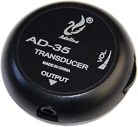 AD-35 Mini Piezo Pickup Contact Microphone Transducer with 3 Meters Cable for Acoustic Classical Folk Guitar