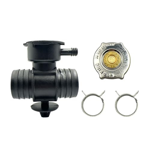 Radiator Coolant Filler Neck with Cap Compatible with Chrysler 200 Sebring Caliber Dodge Avenger Durango Dakota Jeep Compass Patriot Replace 52028810AL 52029195AK 55116901AA