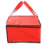 TIDTALEO 2 Stück pack Isolierte Picknick Essenstaschen aus Langlebigem Material Lunchbox Tragetaschen für Outdoor Camping und Takeaway (35x35x20cm Rot)